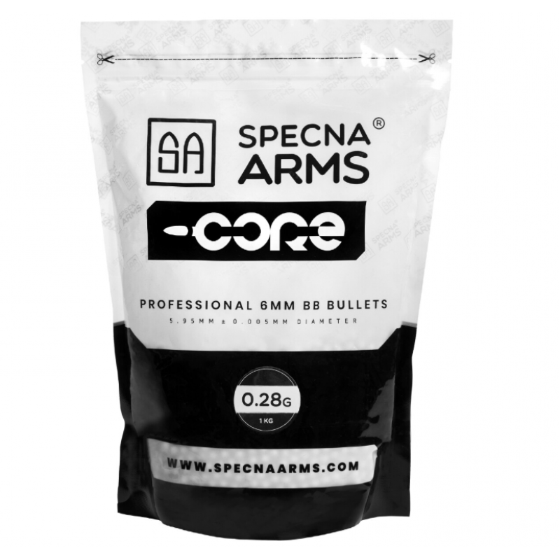 Airsoft bubiņas - Specna Arms Core ™ BBs 0.28g - 1kg - White