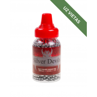 Pneimatisko ieroču munīcija - Silver Devils Steel BB's 4,5 mm - 0.35g 1500 pcs - Tērauda BBs bumbiņas - Gaisa lodītes