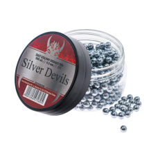 Pneimatisko ieroču munīcija - Silver Devils Steel BB's 4,5 mm - 0.35g 500 pcs - Tērauda BBs bumbiņas - Gaisa lodītes