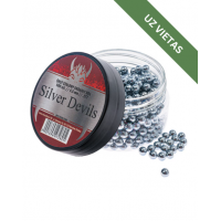 Pneimatisko ieroču munīcija - Silver Devils Steel BB's 4,5 mm - 0.35g 500 pcs - Tērauda BBs bumbiņas - Gaisa lodītes