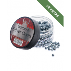 Pneimatisko ieroču munīcija - Silver Devils Steel BB's 4,5 mm - 0.35g 500 pcs - Tērauda BBs bumbiņas - Gaisa lodītes