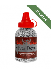 Pneimatisko ieroču munīcija - Silver Devils Steel BB's 4,5 mm - 0.35g 2500 pcs - Tērauda BBs bumbiņas - Gaisa lodītes