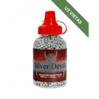 Pneimatisko ieroču munīcija - Silver Devils Steel BB's 4,5 mm - 0.35g 2500 pcs - Tērauda BBs bumbiņas - Gaisa lodītes