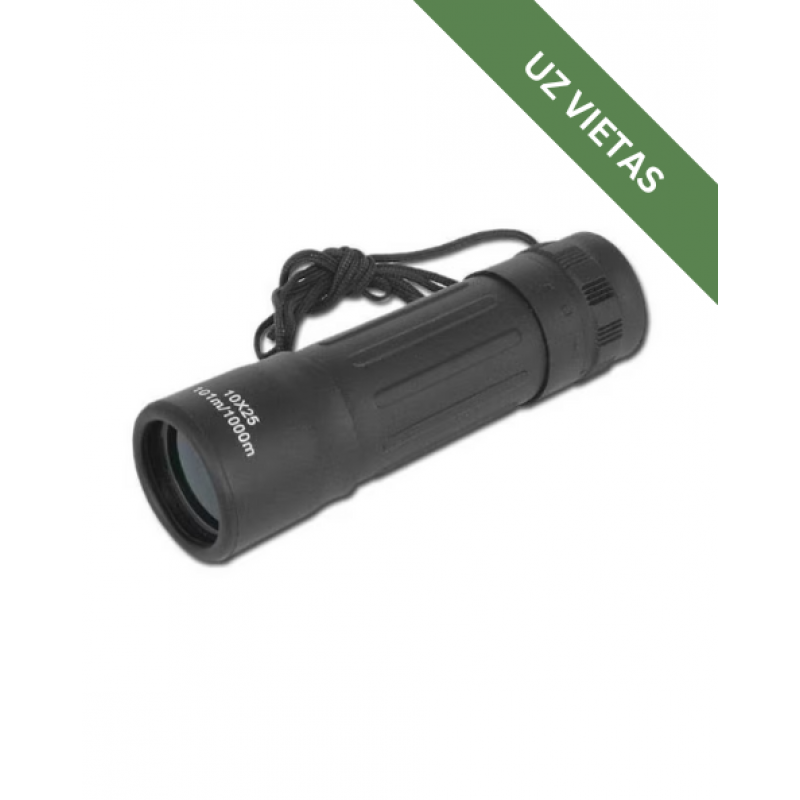 Lukturītis - 10x25 Monocular - Black