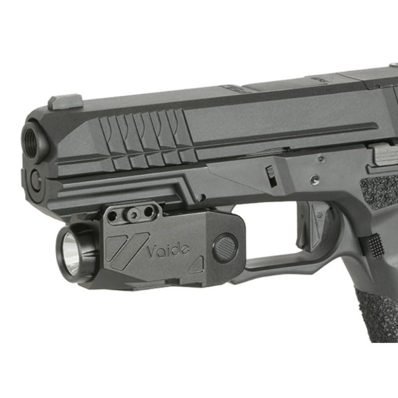 Lukturis ar stipriājumu uz ieroča - Pistol Flashlight Vaide Scrapper - Black 