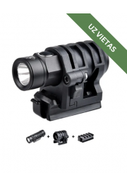 Ķiveres lukturītis ar stiprinājuma adapteri - EDC LED Tactical FAST Helmet Flashlight - Black