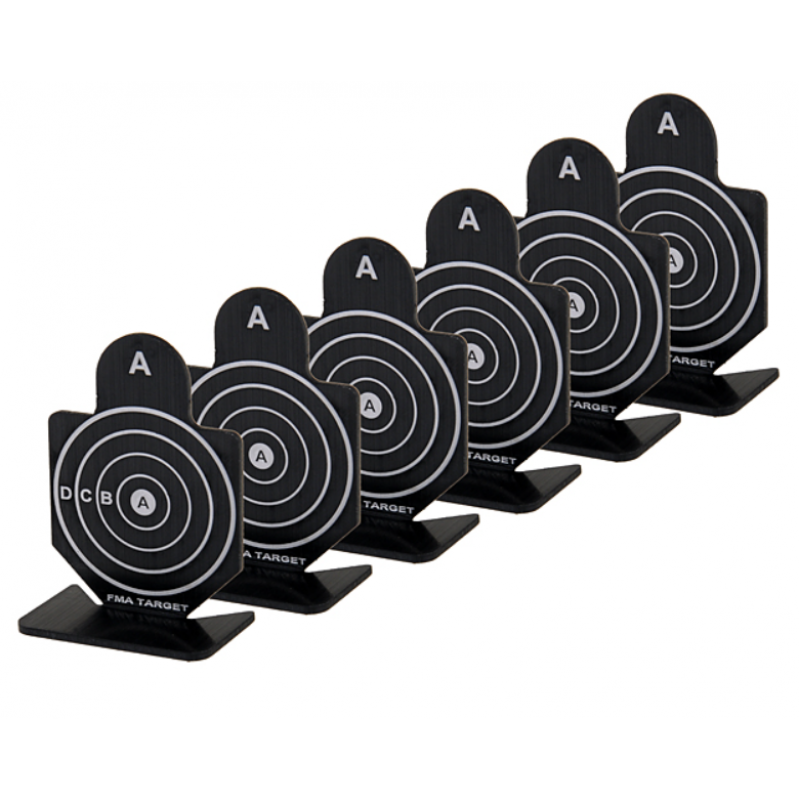 Mērķis - Metal Shooting Targets 42mm x 60mm - 6pcs