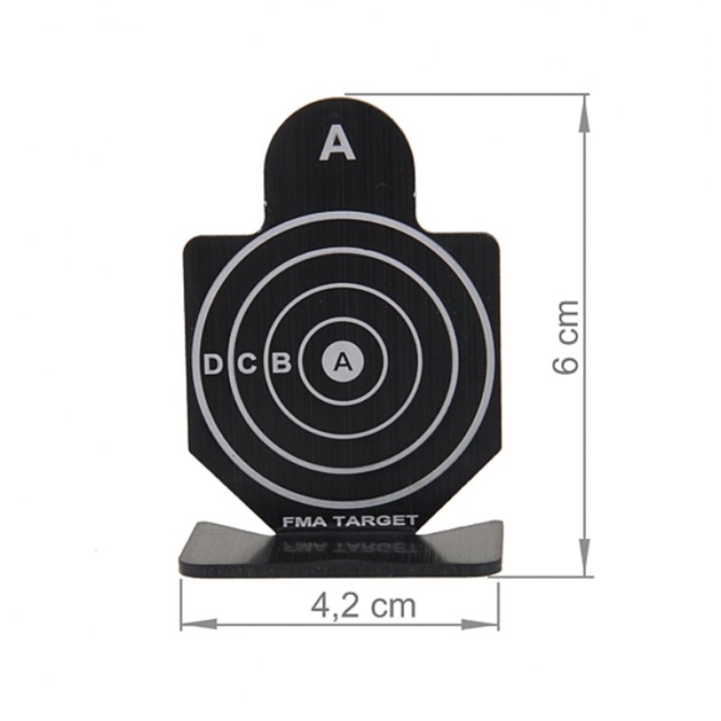 Metāla mērķi 6 gab - Metal shooting targets - 6 pcs - Black