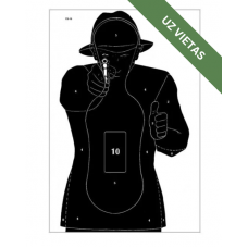 Mērķis - Paper silhouette shields "Frenchman" - 10 pcs