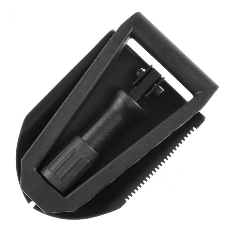 Salokāma lāpsta - Mil-Tec type Gen. II folding shovel with cover - Black