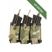 Airsoft ekipējuma somiņa/maciņš - M-Tac Pouch Elastic Triple Magazine Elite Laser Cut - Multicam