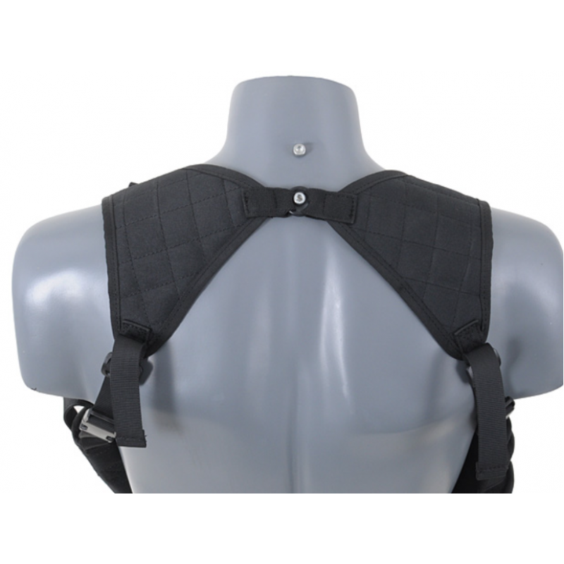 Airsoft ekipējuma pleca pistoles maksts - Ambidextrous Shoulder Holster System - Black