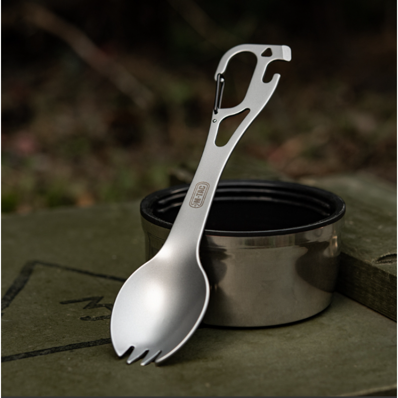 Galda piederumu komplekts - M-Tac M-Tac Spork Cutlery set with a Carabiner