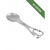 Galda piederumu komplekts - M-Tac M-Tac Spork Cutlery set with a Carabiner