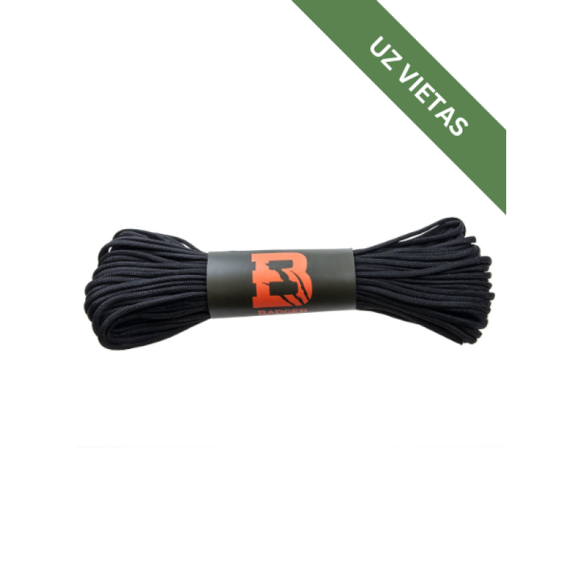 Virve - Badger Outdoor Paracord 550 30m - Black