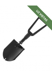 Salokāma lāpsta - Mil-Tec type Gen. II folding shovel with cover - Black