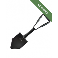 Salokāma lāpsta - Mil-Tec US Type folding shovel with cover - Black
