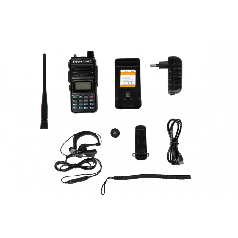 Rācija - Manual Dual Band Shortie-13 Radio - (VHF/UHF)