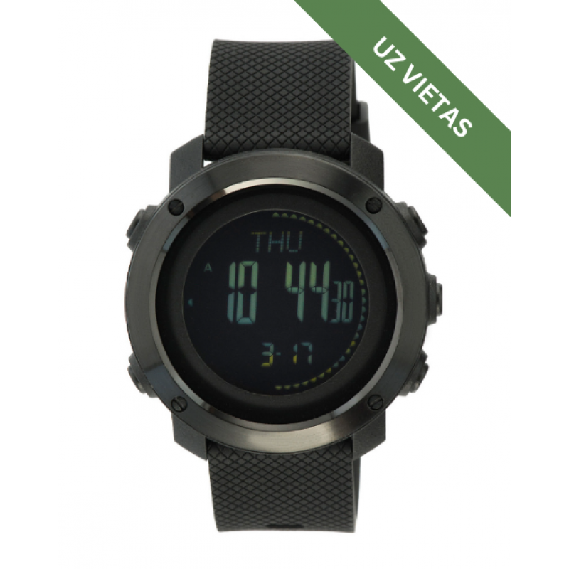 Taktiskais rokaspulkstenis - Watch Multifunctional - Tactical - Black