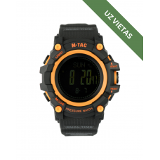 Taktiskais rokaspulkstenis - Watch - Tactical - Adventure - Black/Orange