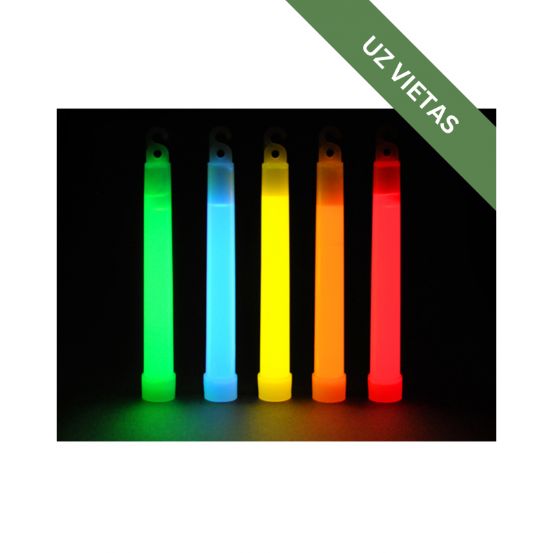 Spīdošo nūjiņu komplekts (5 krāsas, 20 gab.) - Tactical Glow Stick Set - 20 pcs - Mix of Colors