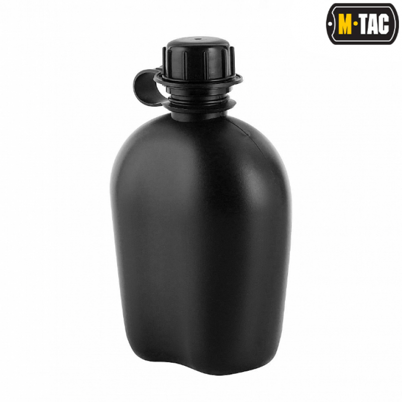 Atkārtoti uzpildāma ūdens pudele - M-Tac water bottle 1 L - Black