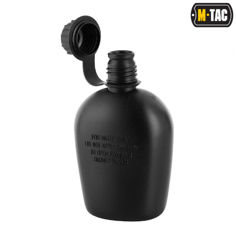 Atkārtoti uzpildāma ūdens pudele - M-Tac water bottle 1 L - Black