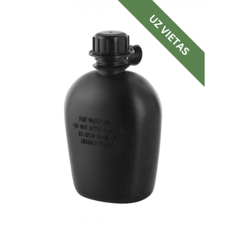 Atkārtoti uzpildāma ūdens pudele - M-Tac water bottle 1 L - Black