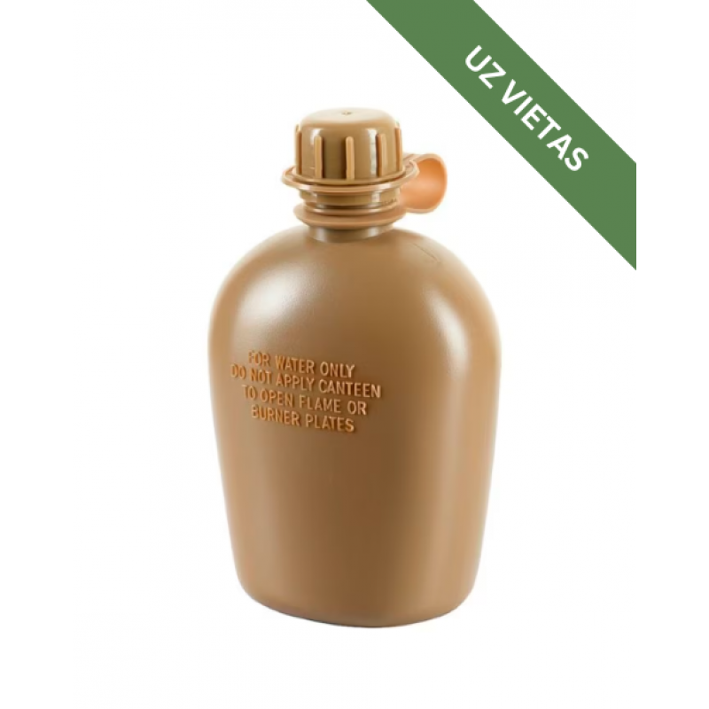 Atkārtoti uzpildāma ūdens pudele - M-Tac water bottle 1 L - Coyote Brown