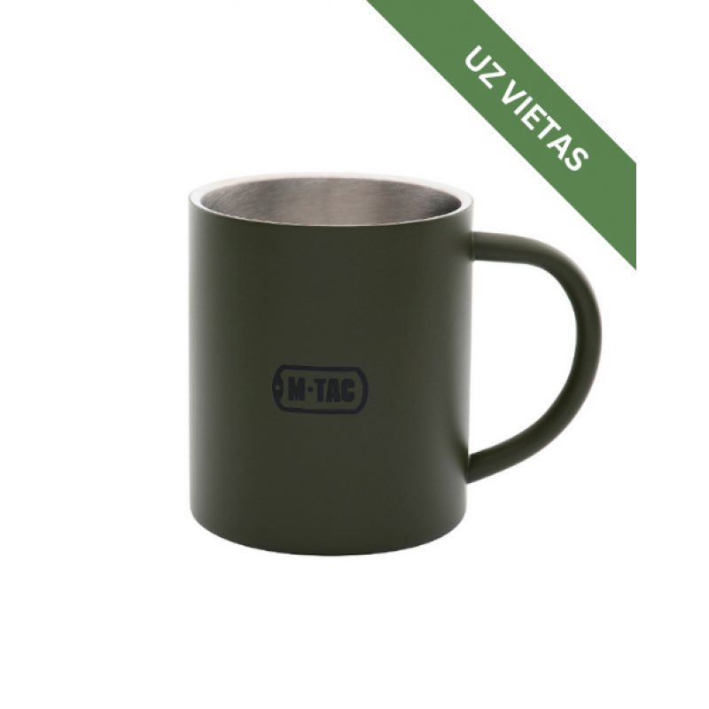 Termokrūze - M-Tac 250 ml Insulated Mug - Olive