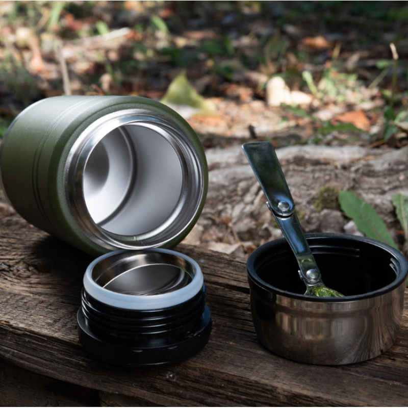 Termoss ēdienam M-Tac Stainless 750 ml Thermos with folding spoon