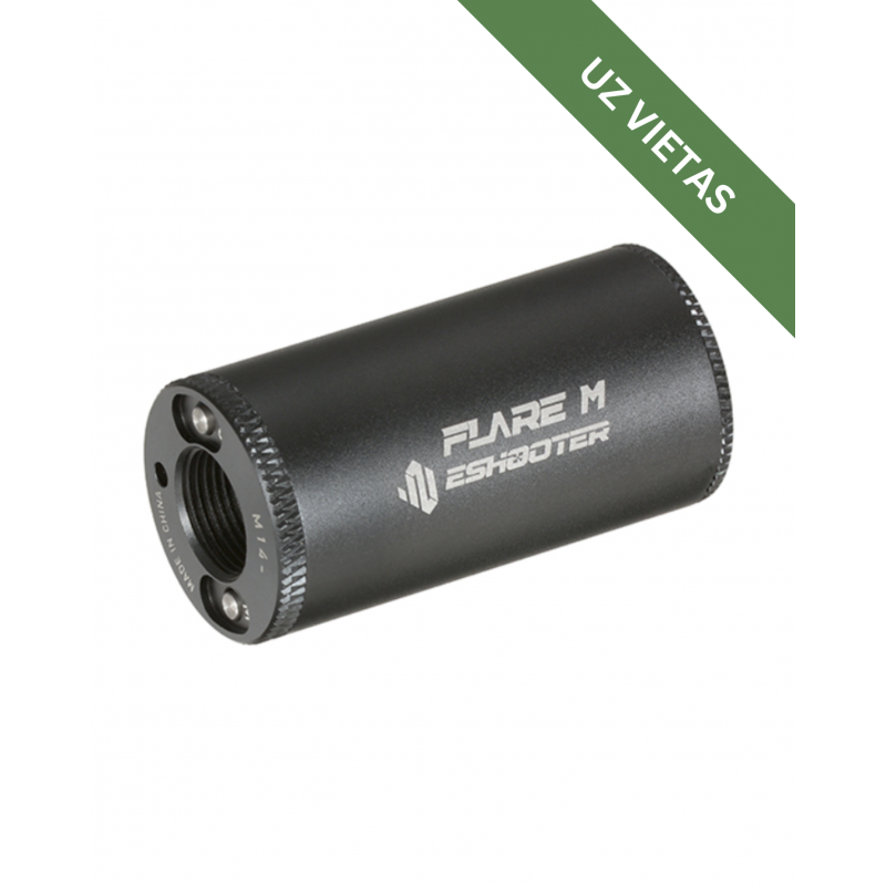 Airsoft Tracer - Flare M Tracer Unit with Flame Effect - Eshooter - Black