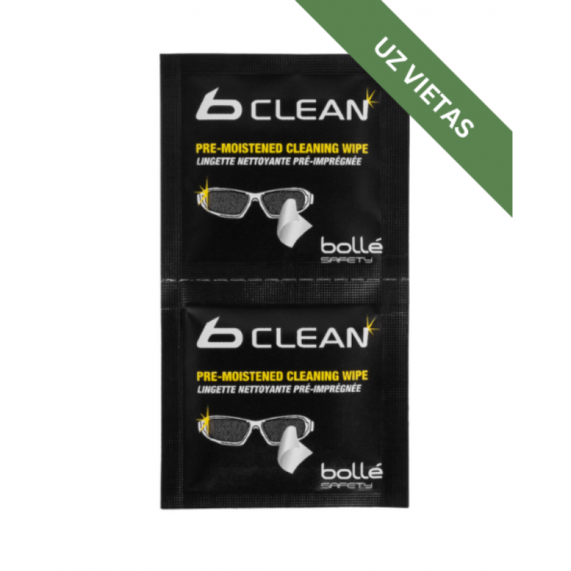 Aizsargbriļļu kopšanas salvetes - Bolle B-Clean optical cleaning wipes