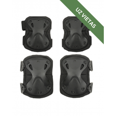 Aizsarglīdzekļu komplekts elkoņiem un ceļiem - Knee/ Elbow Pad Set - Black 