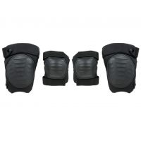 Aizsarglīdzekļu komplekts elkoņiem un ceļiem - Military Knee/ Elbow Pad Set - Black 