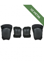 Aizsarglīdzekļu komplekts elkoņiem un ceļiem - Military Knee/ Elbow Pad Set - Black 