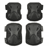 Aizsarglīdzekļu komplekts elkoņiem un ceļiem - Knee/ Elbow Pad Set - Black 