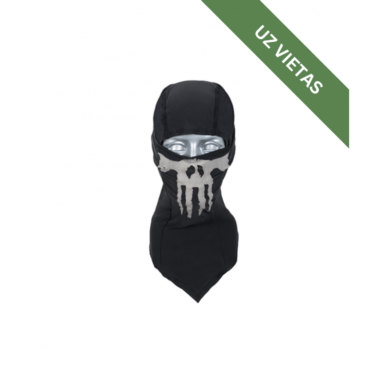 Balaklāva - Ghost-Skull Balaclava/Mask - Black