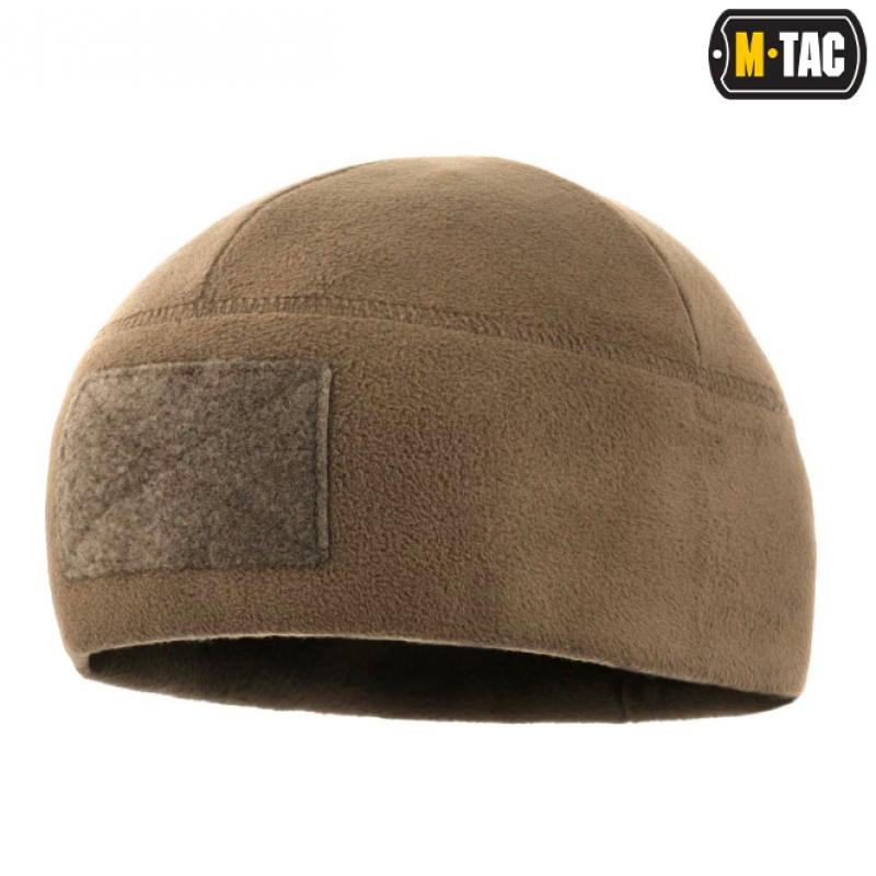 Cepure - M-Tac Fleece Tactical Watch Cap Beanie With Patch Panel (270g/m2) - Dark Olive - L size