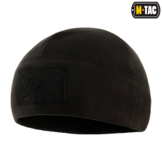 Cepure - M-Tac Fleece Tactical Watch Cap Beanie With Patch Panel (270g/m2) - Black - L size