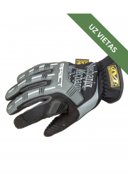 Taktiskie cimdi - Mechanix Wear M-Pact Open Cuff Gloves - Black/Grey - M size