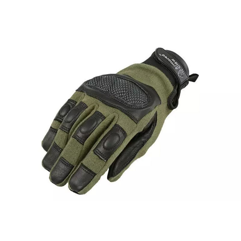 Taktiskie cimdi - Armored Claw Smart Tac tactical gloves - green - M size