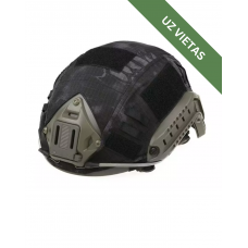 Taktiskās ķiveres pārklājs - FAST helmet tactical cover - Black
