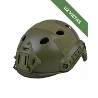 Taktiskā ķivere airsoftam - X-Shield FAST PJ Helmet Replica 7301 - Olive