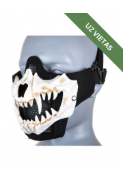 Airsoft maska - Stalker Evo Plus Fangs Ear Protection Mask - White