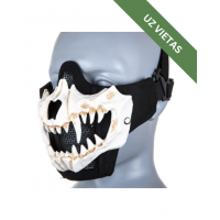 Airsoft maska - Stalker Evo Plus Fangs Ear Protection Mask - White