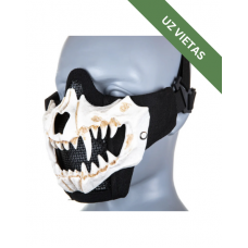 Airsoft maska - Stalker Evo Plus Fangs Ear Protection Mask - White