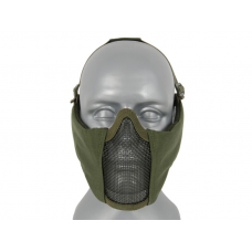 Airsoft maska - Half Face protective mesh mask - Olive