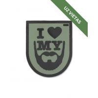 Uzšuve - I Love My Beard - Patch