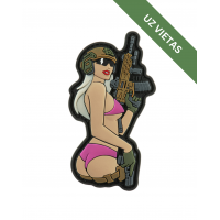 Uzšuve - Tactical Girl - Pink - Patch